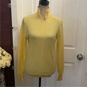 Jordan Marsh Yellow Women's mohair Sweater, M
